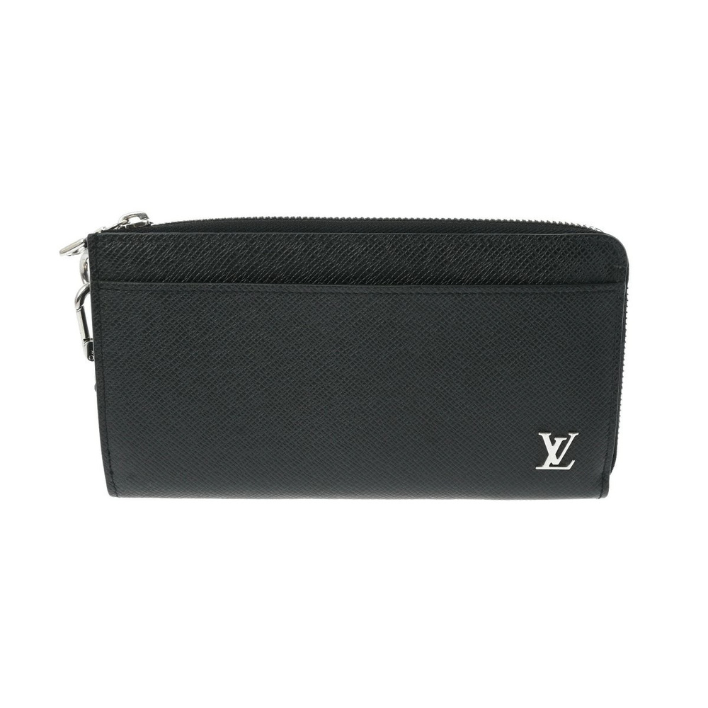 LOUIS VUITTON Taiga Zippy Dragonne Ardoise Long Wallet